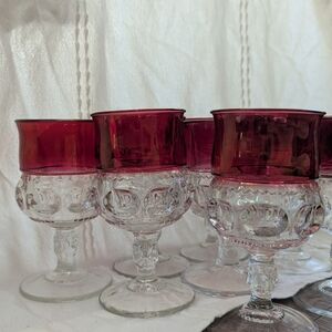 Indiana Glass - King's Crown Goblets